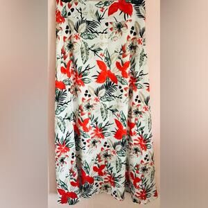 De Backers red cream maxi skirt size 42